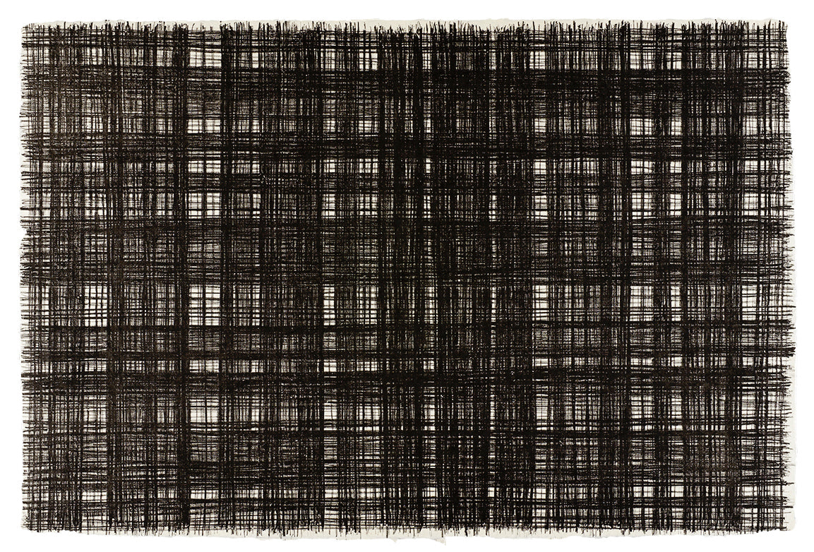 Barbara Balfour, x,y, lithograph on gampi washi (Japanese paper)