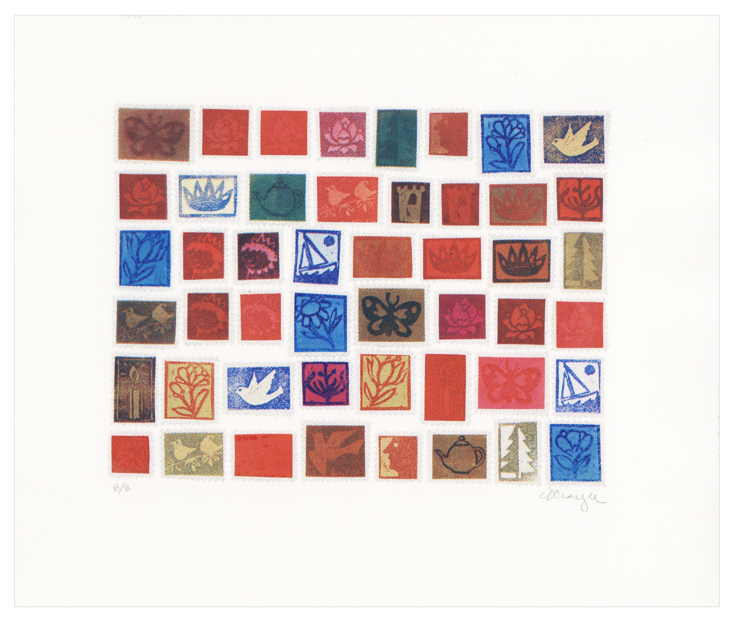 Claudine Crangle, Stamp Collection