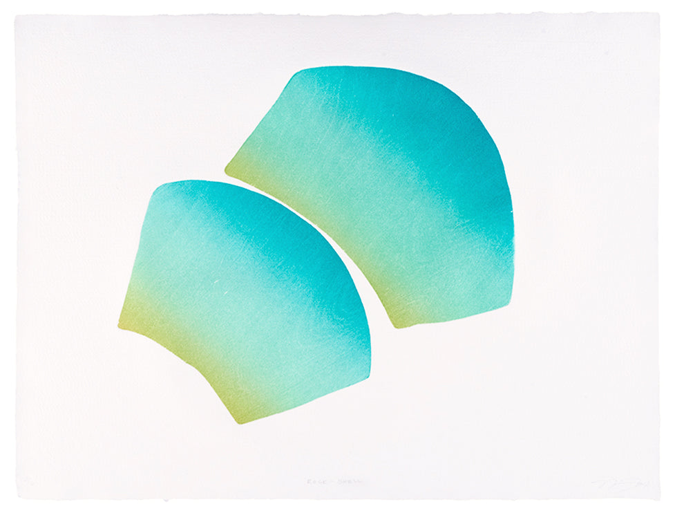 Nancy Fox, Rock - Shell, woodcut on St-Armand Cotton paper