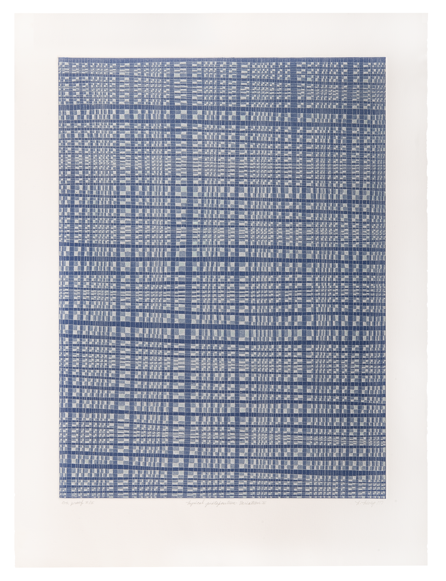 Lorna Livey, Lyrical Juxtaposition - Variation II, etching
