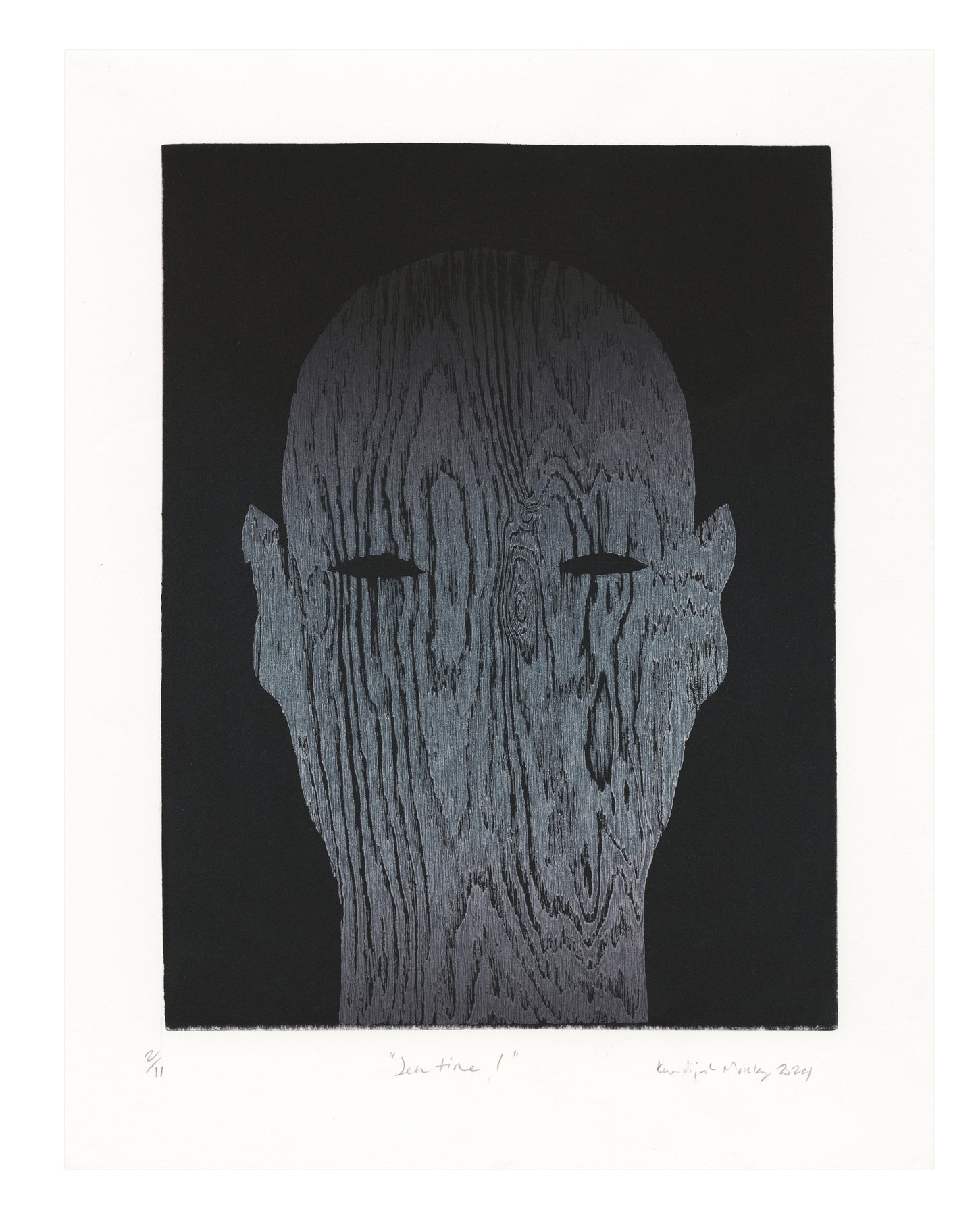 Khadijah Morley, Sentinel, linocut and woodcut