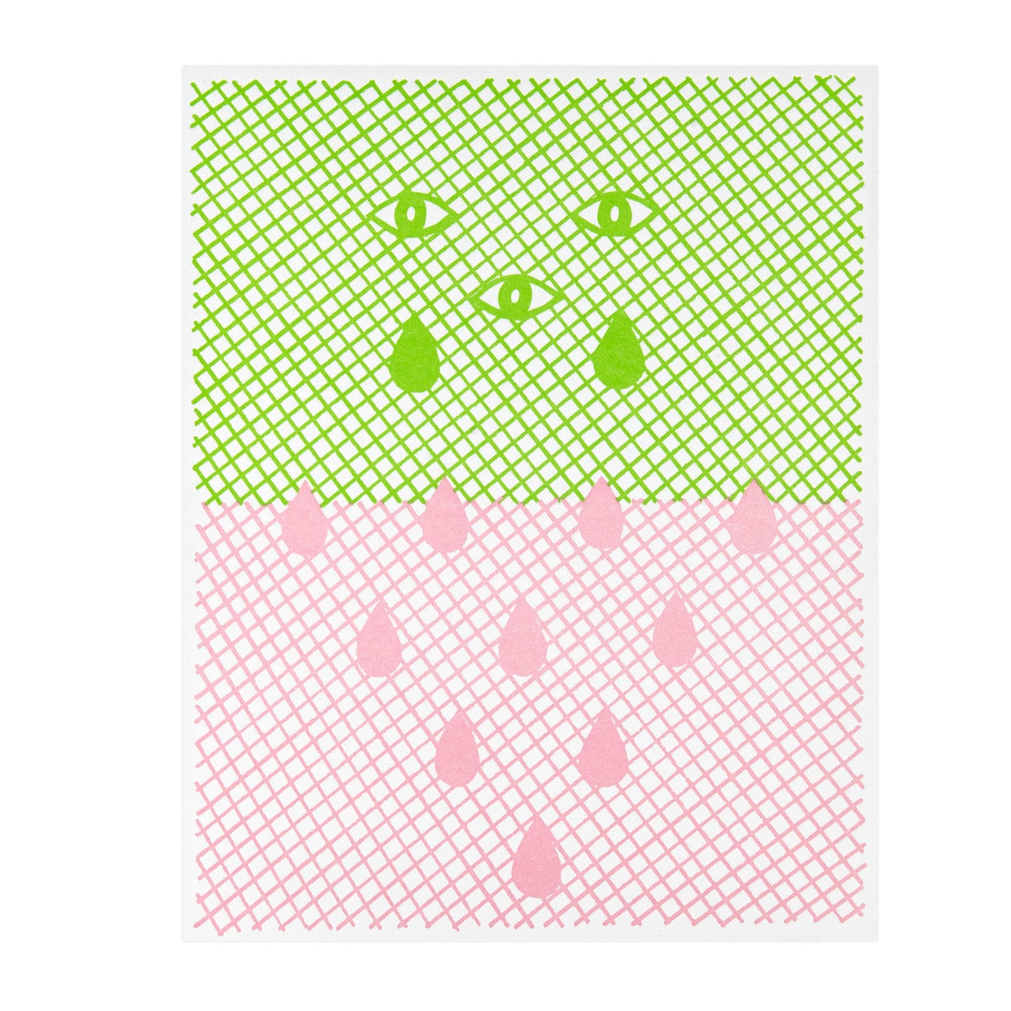 Jaime Angelopoulos, Sigil with Tears, letterpress