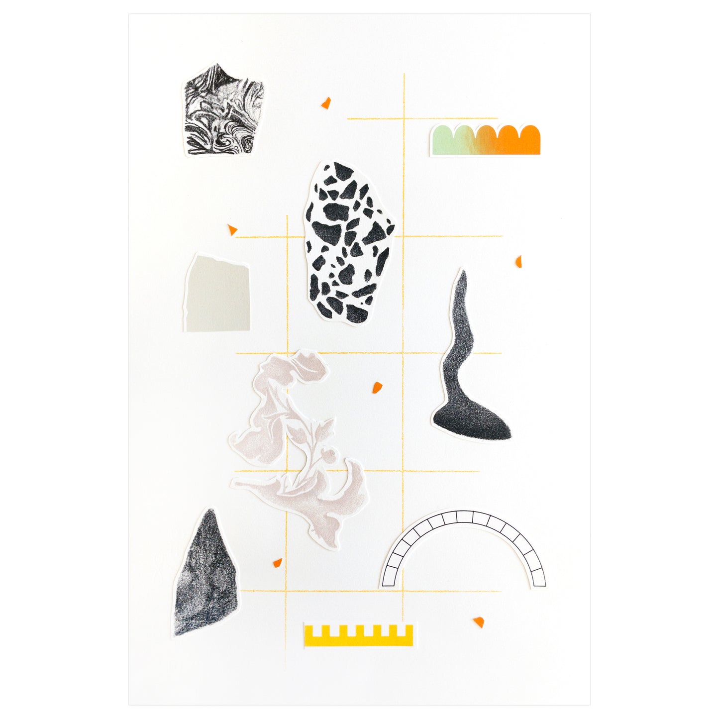Ann Karine Bourdeau Leduc, Collection V, screenprint collage