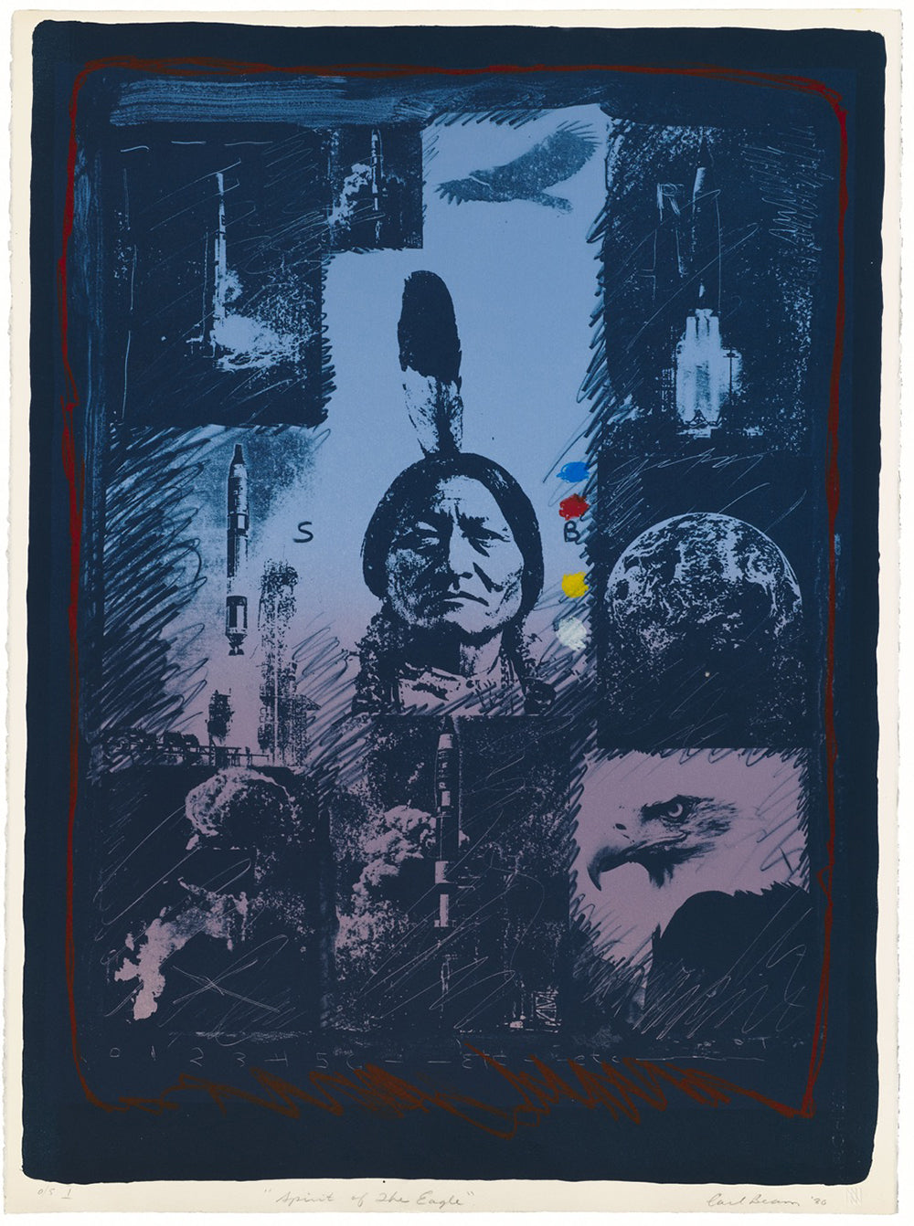 Carl Beam - Spirit of the Eagle