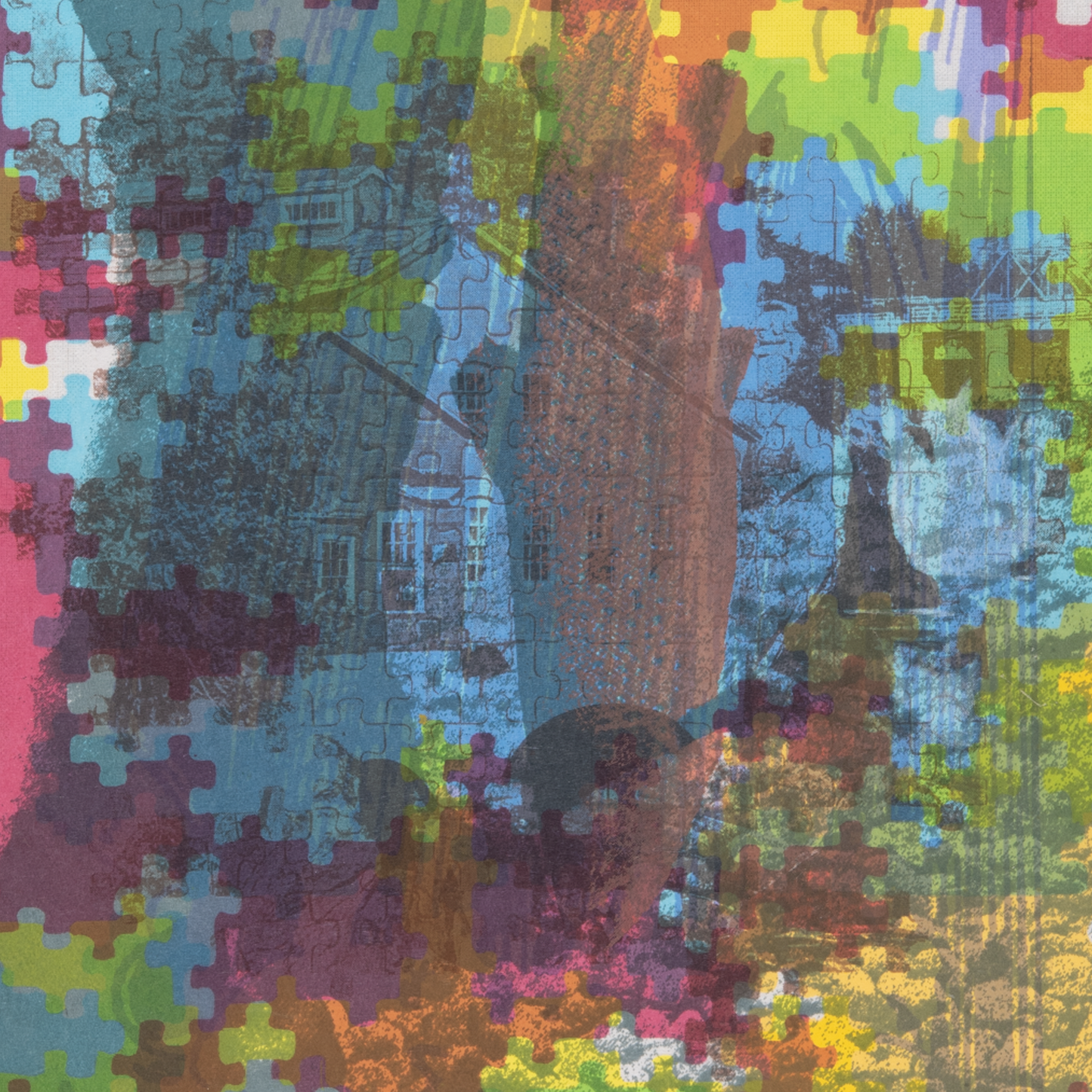 FUTURE PROOF 2025, Susan Cunningham, Study: man, fish, falls detail