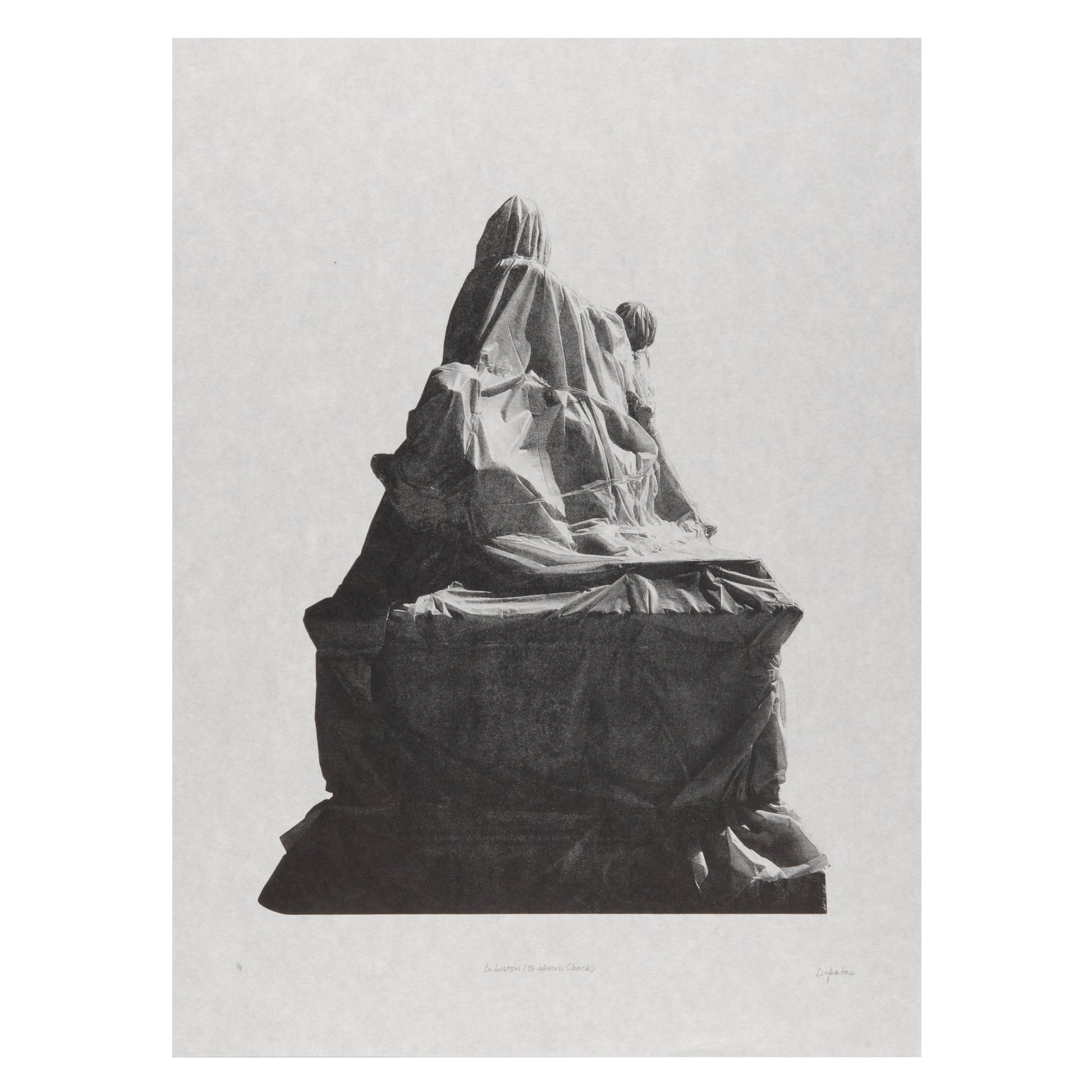 Erika DeFreitas, to bestow / to absorb (back), photo lithograph