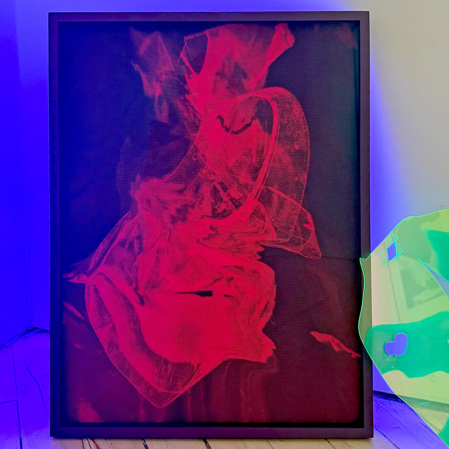 Rachael Dodgson, Trash Tape II in saucy red