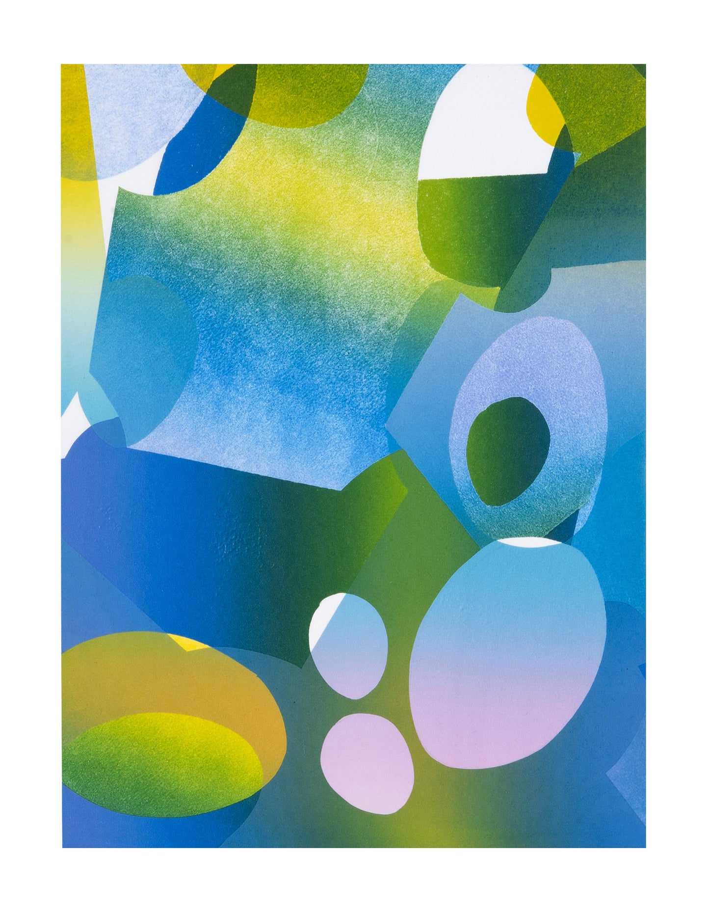 Karen Kar Yen Law, Egg Type No.21, 2024, monoprint, edition: 1/1, paper size: 12" × 9"