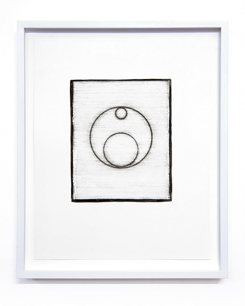 Isabel M. Martínez, Sun/Moon Drawing #15 (From Walking so Much in Circles, I Will End up Making a Sphere), 2023, sunlight/moonlight drawing with gum bichromate emulsion, edition: 1/1, paper size: 16 × 13 × 1.5 inches (framed)