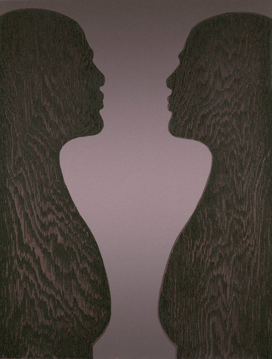 Khadijah Morley, The Space Between, linocut and woodcut