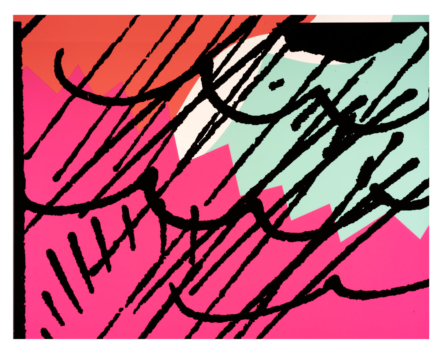 Cow of Marimba’ by Shogo Okada, 2015. Screenprint, edition of 4, 27 x 34.7 inches.