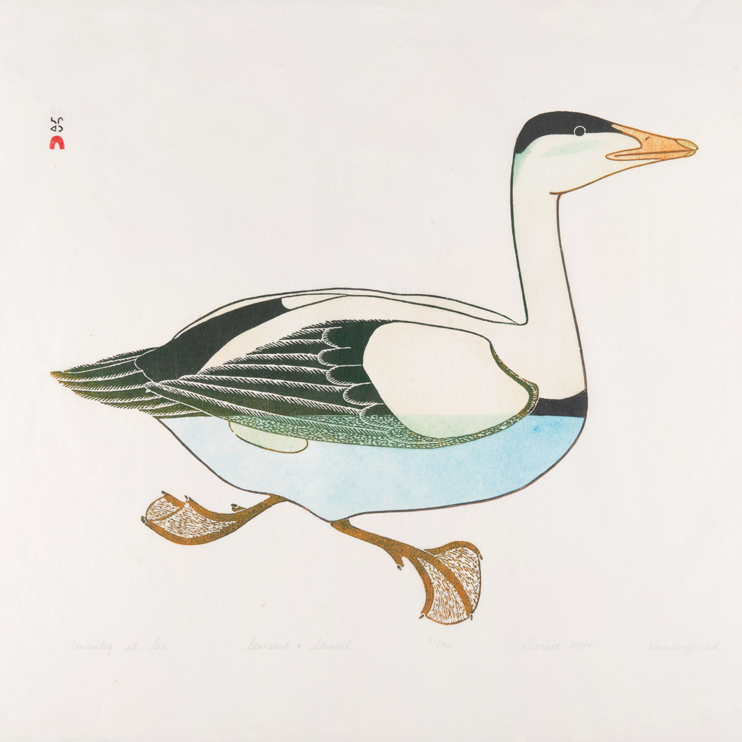 LOT 66: Kananginak Pootoogook - Amauliq at Sea