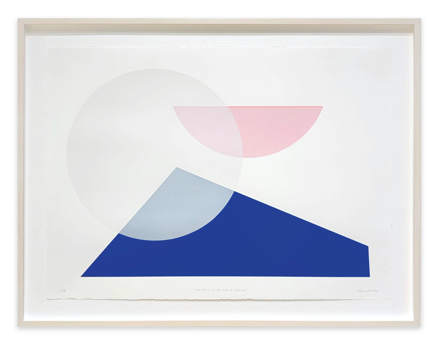 Walter Procska, Blue Over Yellow, edition of 5, 11" x 30.25"