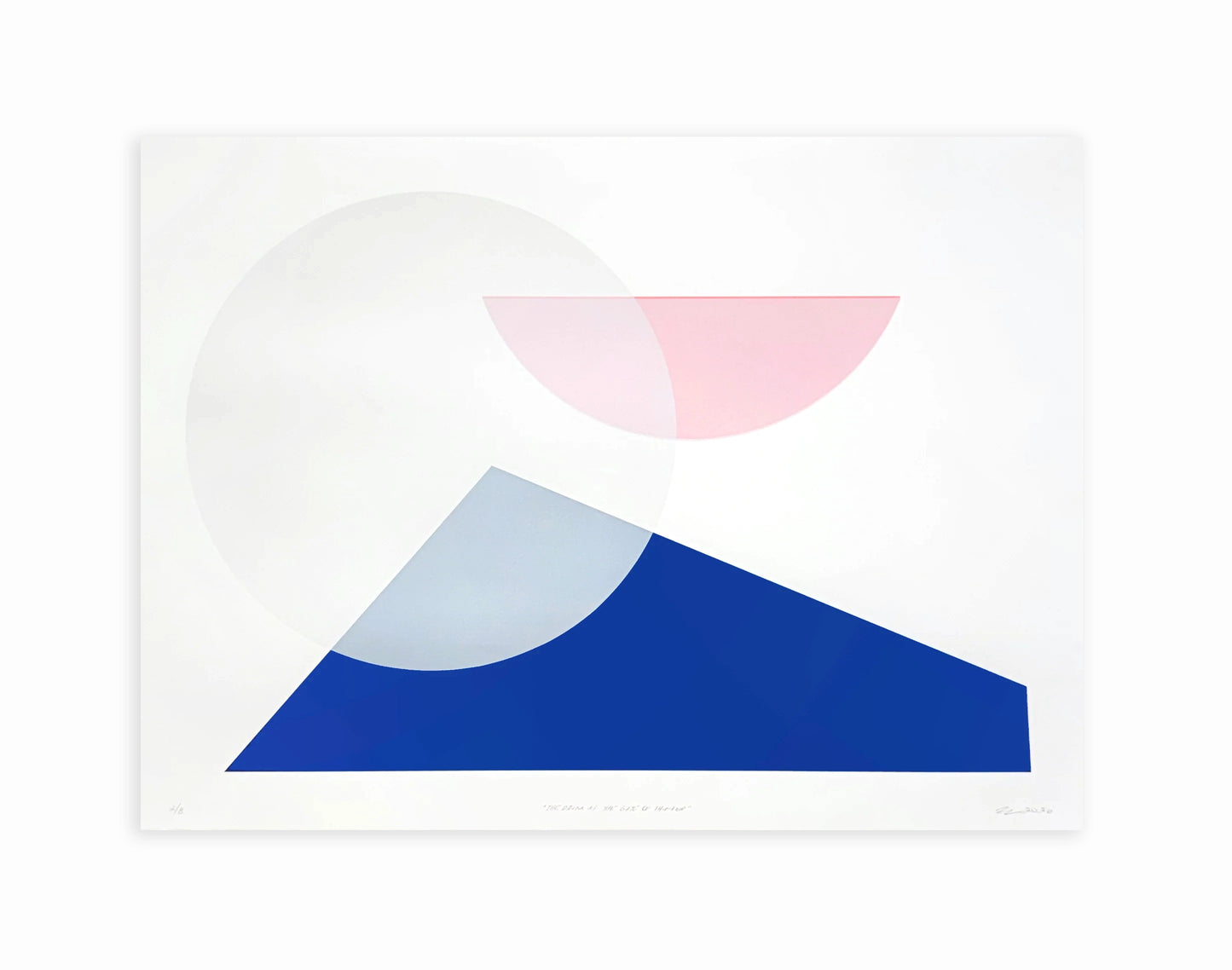 Walter Procska, The Drum at the Gate of Thunder, 2026, screenprint, edition of 8, 22.5" x 30"