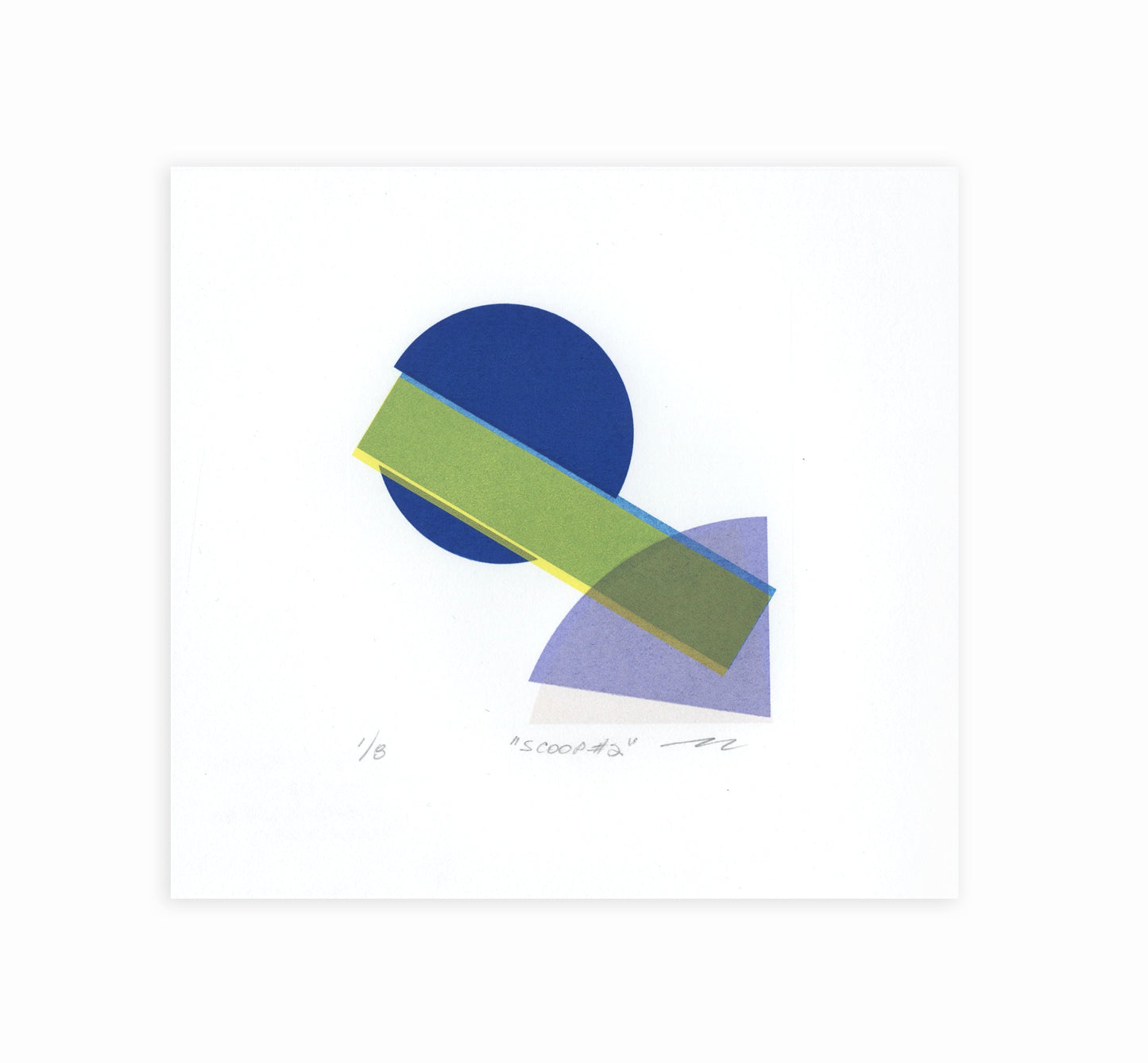 Walter Procska, Scoop #2, 2026, screenprint, edition of 8, paper size: 7" x 7"