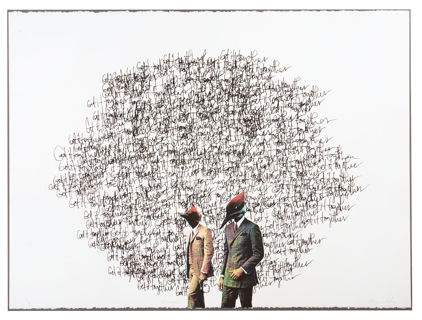 Meggan Winsley, Get it Together, 2018, screenprint, edition: 5/9, paper size: 30" x 22"