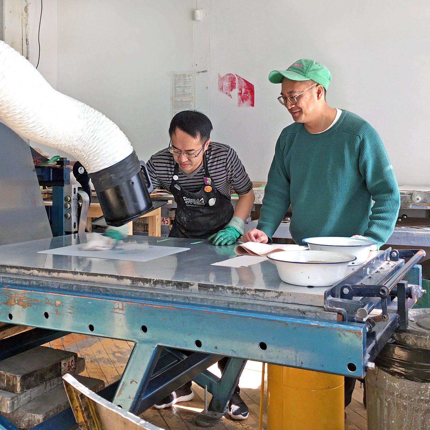 Lithography printmaking.