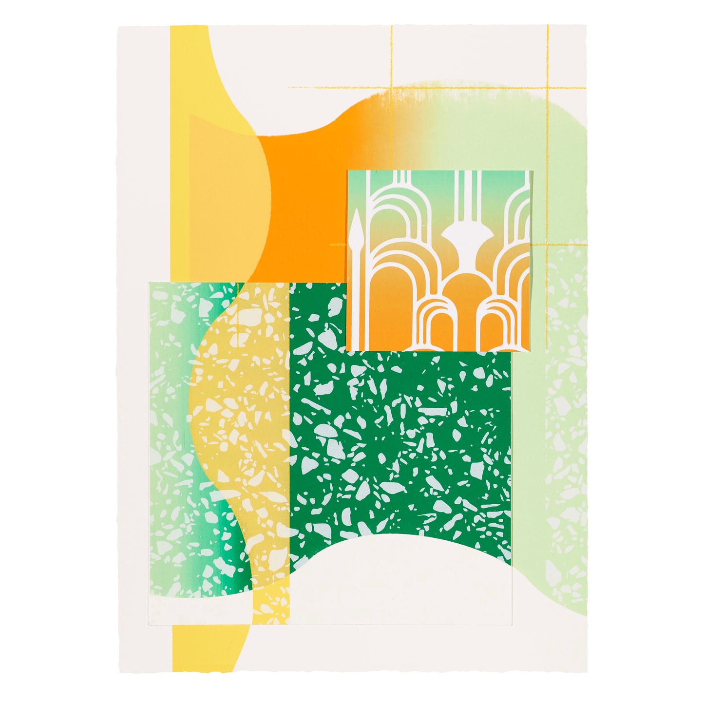 FUTURE PROOF 2023 Lot 10: Ann Karine Bourdeau Leduc - Orange and Green Terrazzo