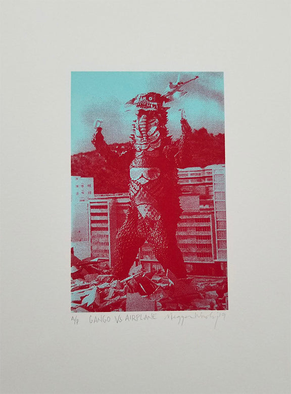 Meggan Winsley, GANGO VS AIRPLANE, Screenprint