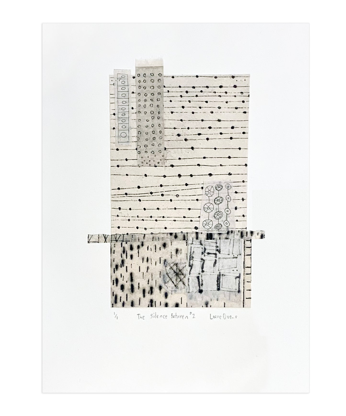 Loree Ovens, The Silence Between #2, Monotprint Mixed Media