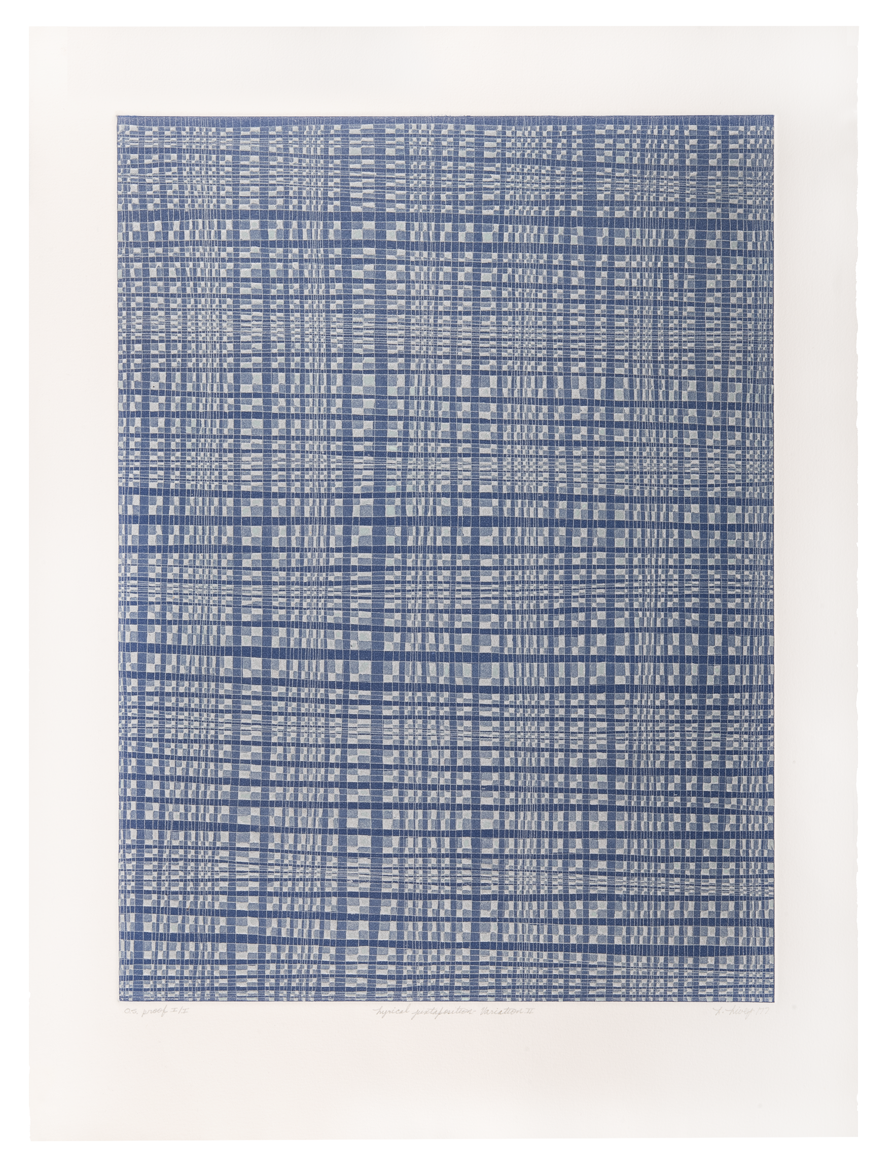 Lorna Livey, Lyrical Juxtaposition - Variation II, etching