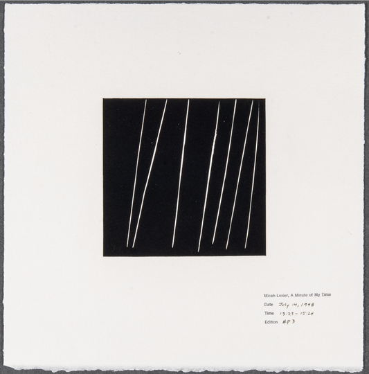 Micah Lexier, A Minute of My Time, July 14, 1998, 15:23 - 15:24