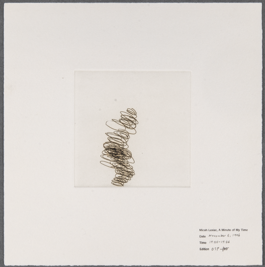 Micah Lexier, A Minute of My Time, November 6, 1996, 17:25 - 17:26