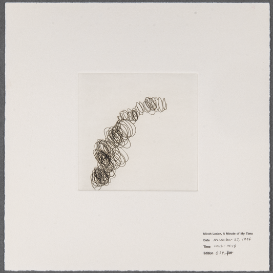 Micah Lexier, A Minute of My Time, November 27, 1996, 14:12 - 14:13