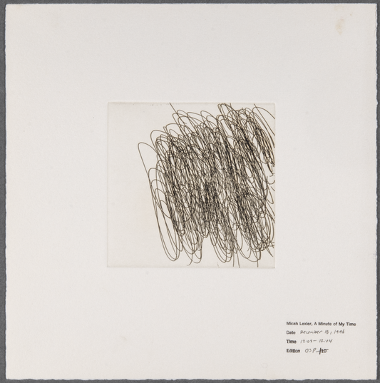 Micah Lexier, A Minute of My Time, December 18 ,1996, 12:03 - 12:04