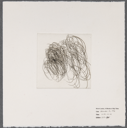 Micah Lexier, A Minute of My Time, December 12 ,1996, 10:39 - 10:40