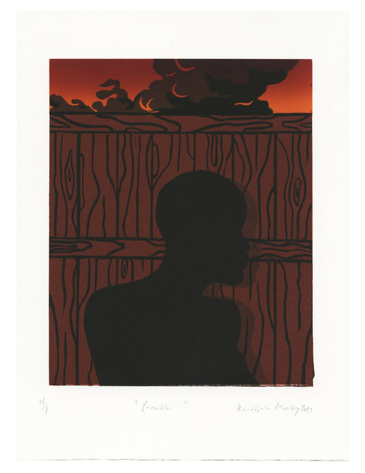 Khadijah Morley, Parable, linocut