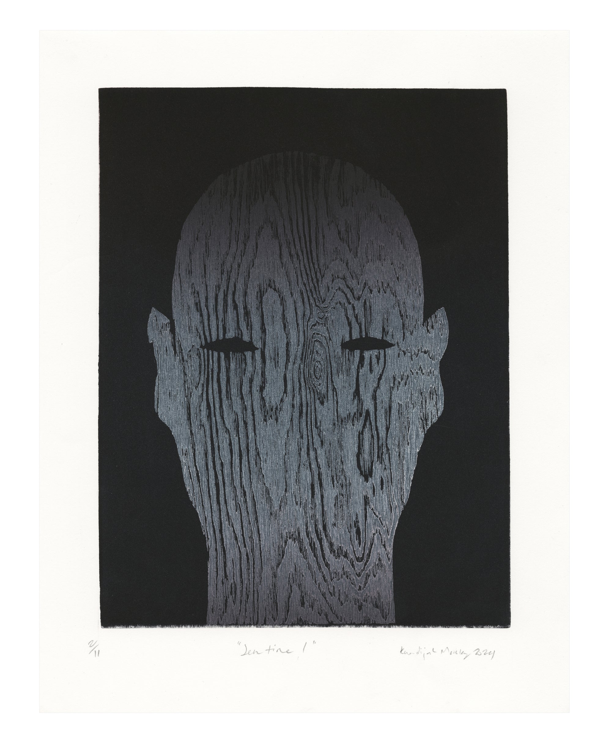Khadijah Morley, Sentinel, linocut and woodcut