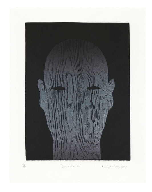 Khadijah Morley, Sentinel, linocut and woodcut