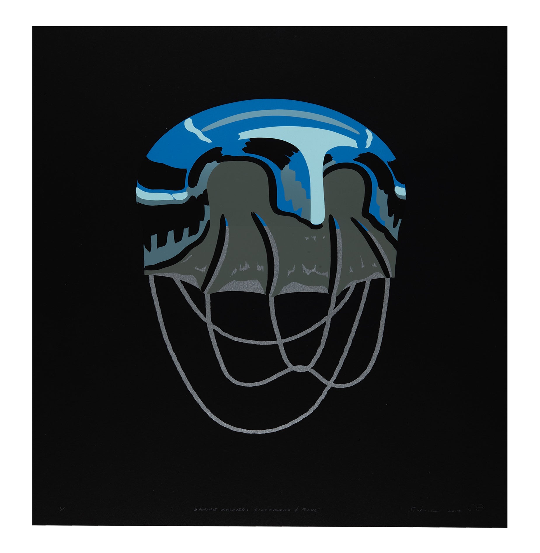 Suzanne Nacha, Empire Hazard Silverado & Blue, screenprint