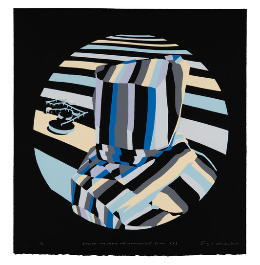 Suzanne Nacha, Earth - Man - Machine (Var XX), screenprint