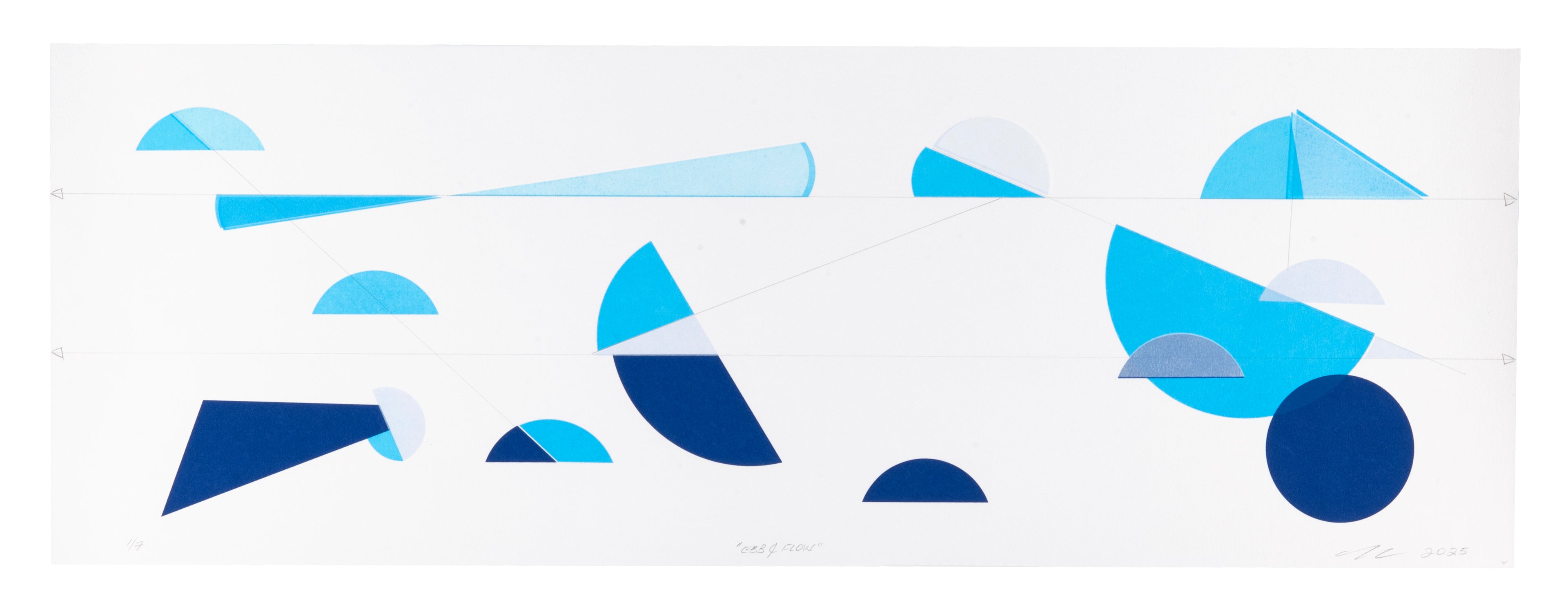 ‘Ebb & Flow’ by Walter Procska. Edition of 7, 10.75 x 30.25 inches.