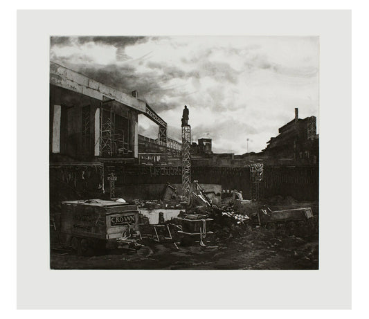 Alex Thompson, The Depths, etching, aquatint, drypoint on paper