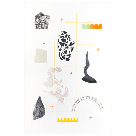 Ann Karine Bourdeau Leduc, Collection V, screenprint collage