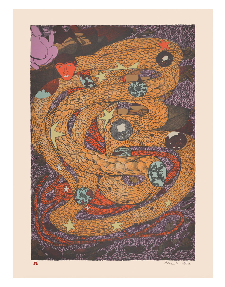 Shuvinai Ashoona, Inner Worlds, 2014, lithograph, paper size: 30” x 22.4”
