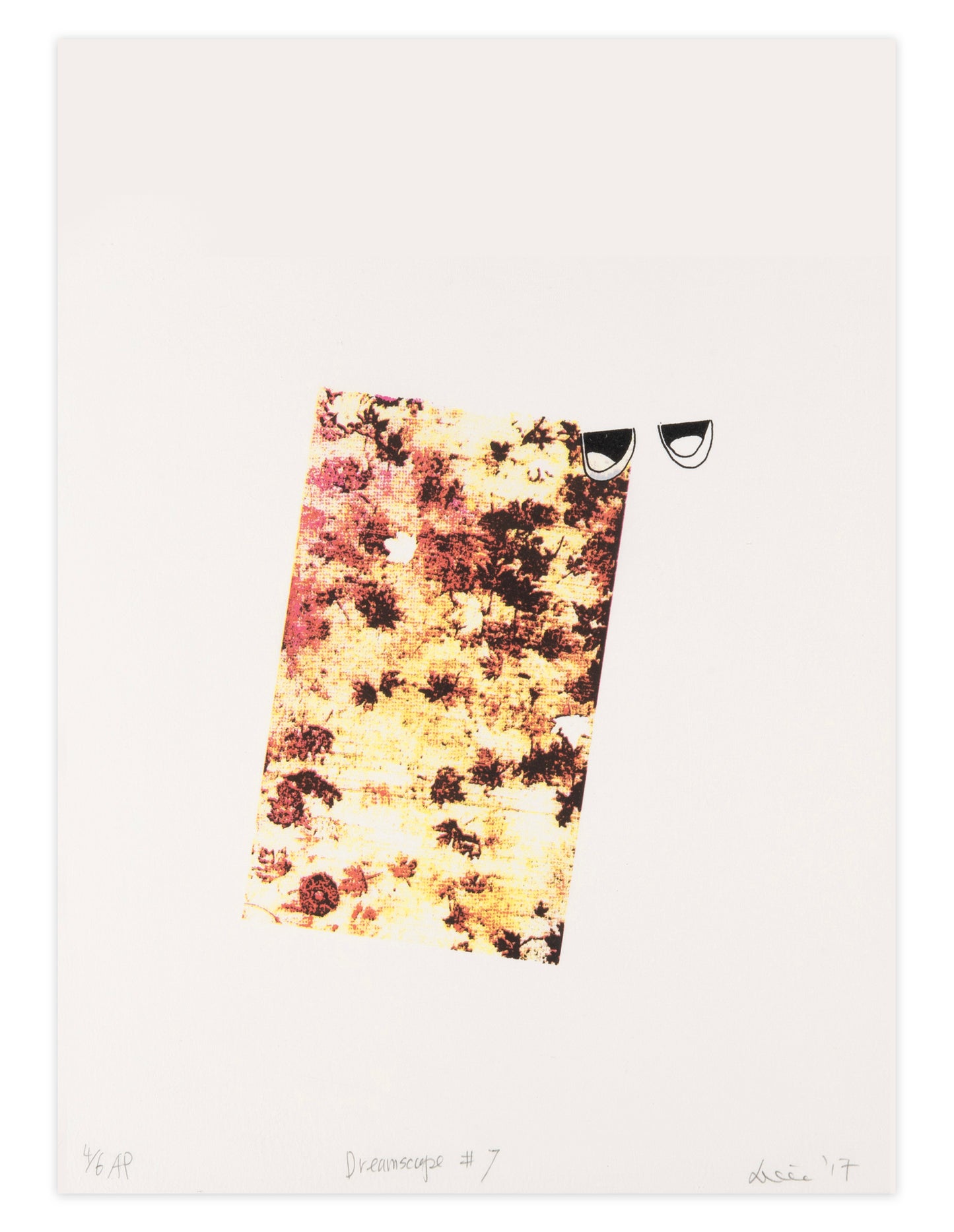 Carlina Chen, Dreamscape #7, screenprint, edition: A/P (Artist Proof) 4/6, paper size: 15" x 11"