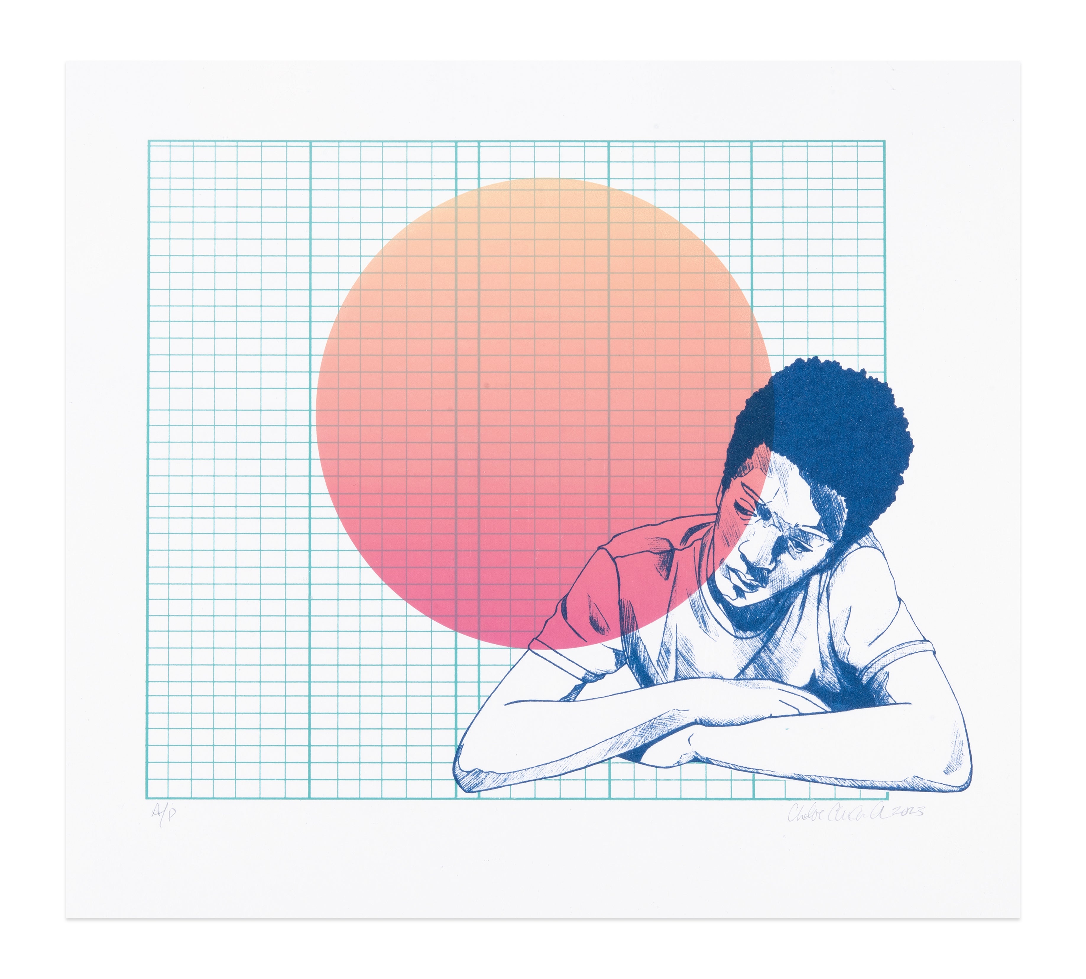 Chloe Alexander, Untitled, 2023, screenprint, edition A/P, size: 13