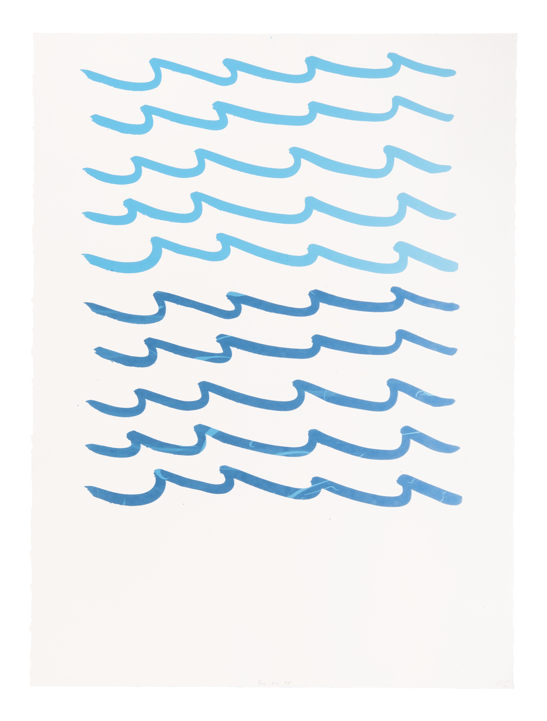 Tara Cooper, Frog Song #5, 2019, relief monotype, edition: 1/1, paper size: 29.5" x 22"