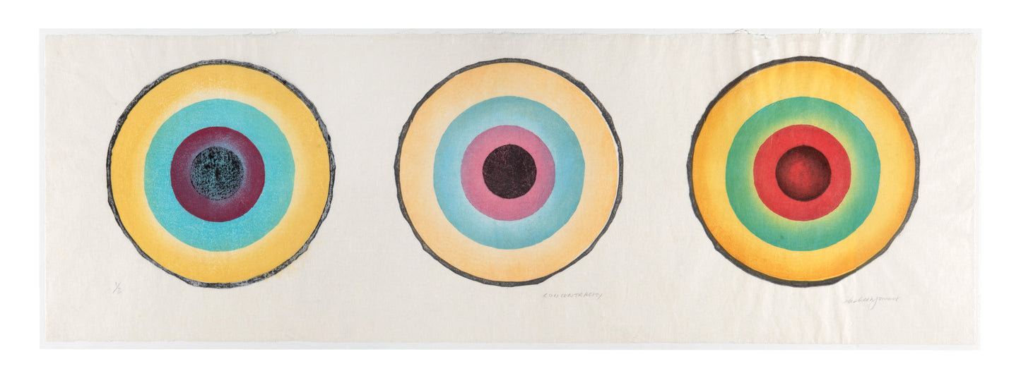 Elizabeth Forrest, Concentracity, 2009, mokuhanga on washi (Japanese paper), edition: 1/3, size: 12.25" x 37"