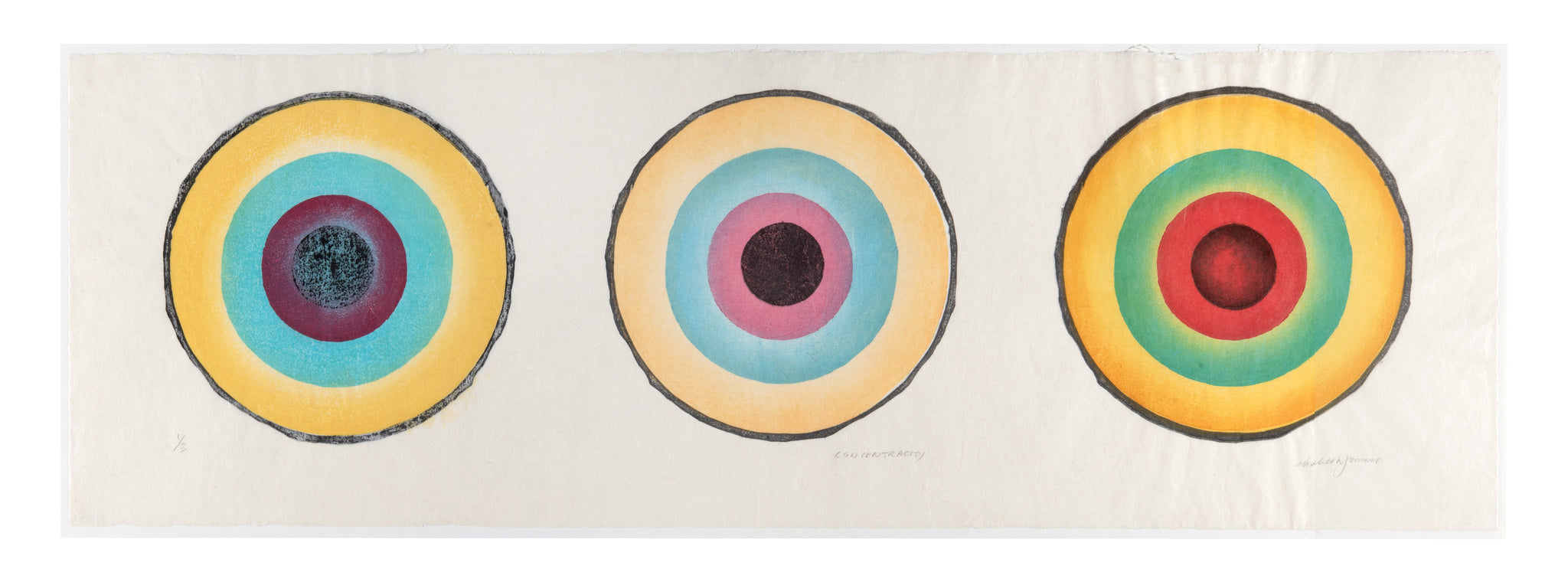 Elizabeth Forrest, Concentracity, 2009, mokuhanga on washi (Japanese paper), edition: 1/3, size: 12.25