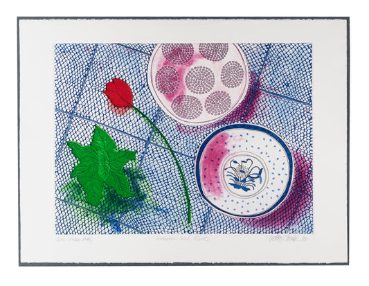 Moira Clark, Summer and Mint, 1982, intaglio, Open Studio Proof, paper size: 22" x 29.75"