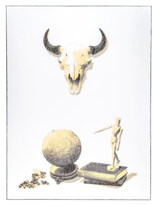 Lee Henderson, A Hand that Points Aligns the Air (Right), 2017, photo-lithograph, edition: F/P (Fundraising Proof), size: 22.5" x 30.25"