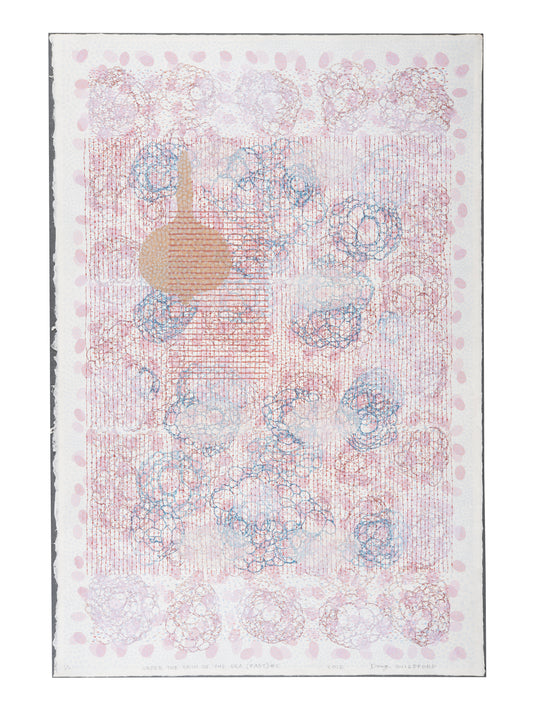Doug Guildford, Under the Skin of the Sea (East) #2, screenprint on washi (Japanese paper)