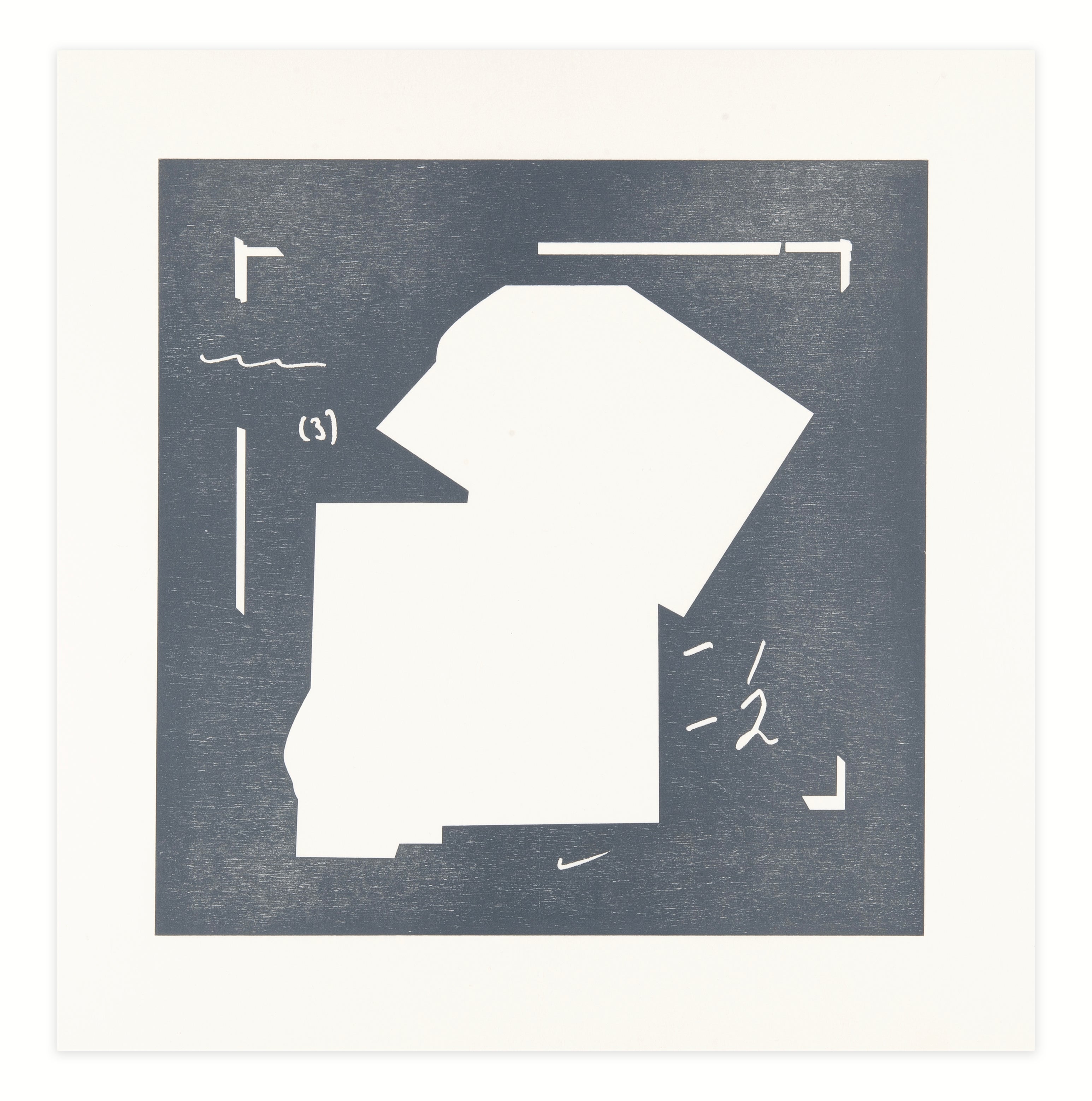 Jacob Robert Whibley, up-to-date and out of time, 2016, relief, Van Son inks on paper, edition 1/3, paper size: 16.5