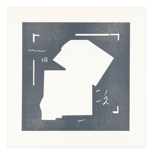 Jacob Robert Whibley, up-to-date and out of time, 2016, relief, Van Son inks on paper, edition 1/3, paper size: 16.5" x 16.5"