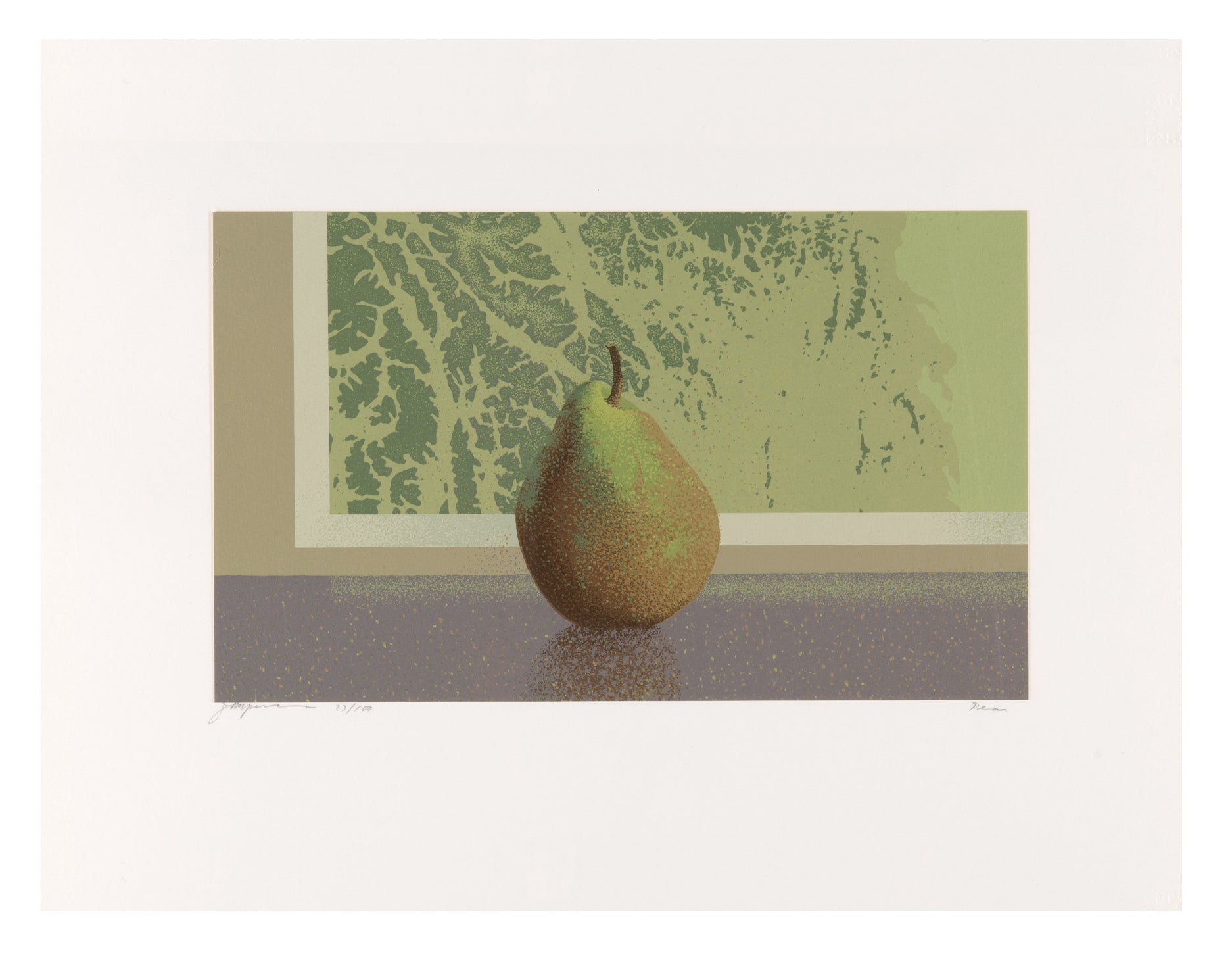 James B. Spencer, Pear, screenprint, edition of 100, 14.75
